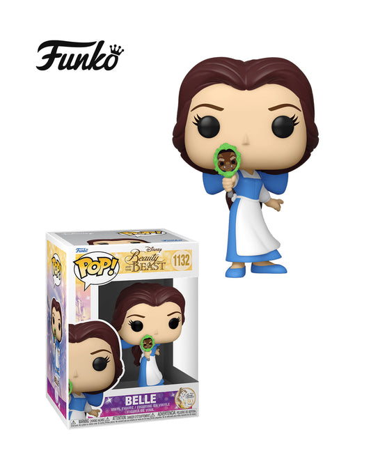 Figura Funko Pop! Beauty and the Beast Belle #1132 en caja, personaje de la película La Bella y la Bestia, edición coleccionable disponible en Figuras Chile.