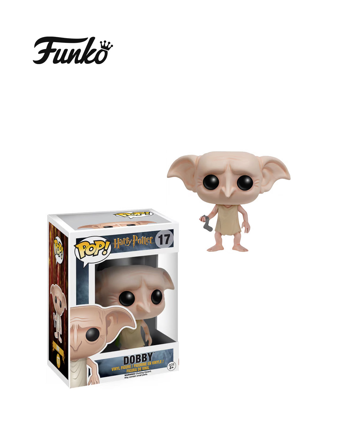 Figura Funko Pop Harry Potter Dobby 17 – diseño detallado del entrañable elfo doméstico, ideal para coleccionistas de Harry Potter; disponible en figuraschile.com