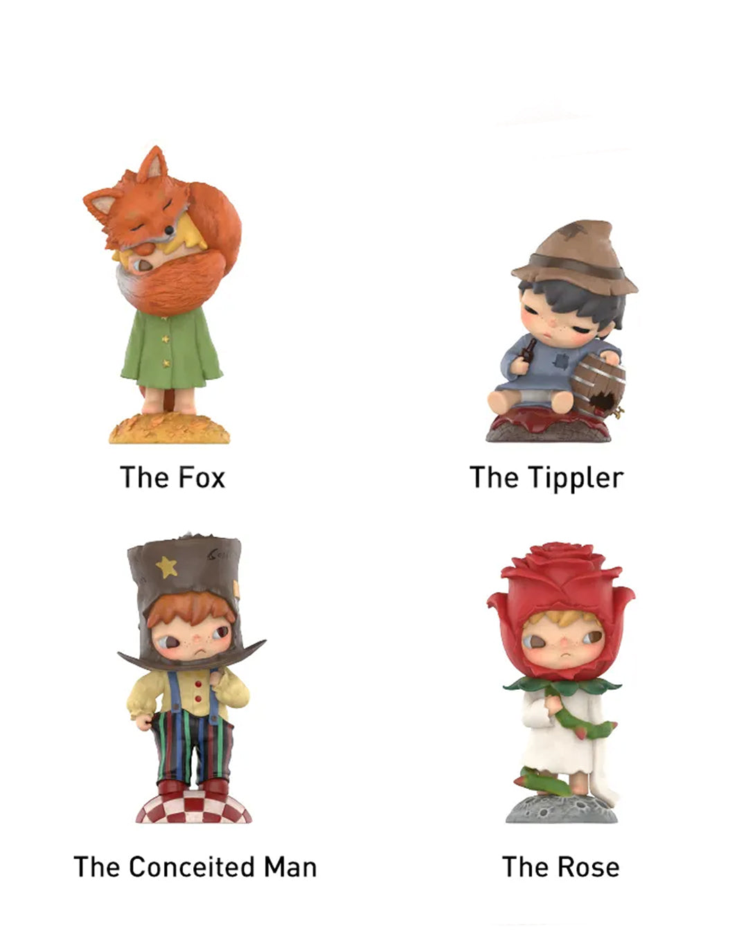 Figura POP MART Hirono x Le Petit Prince Series – estilo detallado y creativo, perfecta para fans del arte pop y El Principito; disponible en figuraschile.com
